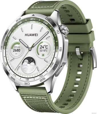 Купить умные часы huawei watch gt 4 46 мм (зеленый) в интернет-магазине X-core.by