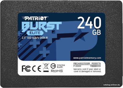 SSD Patriot Burst Elite 240GB PBE240GS25SSDR  купить в интернет-магазине X-core.by