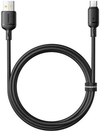 Кабель Baseus Silky Fast Charging Data Cable USB Type-A - USB Type-C 3A (2 м, черный)