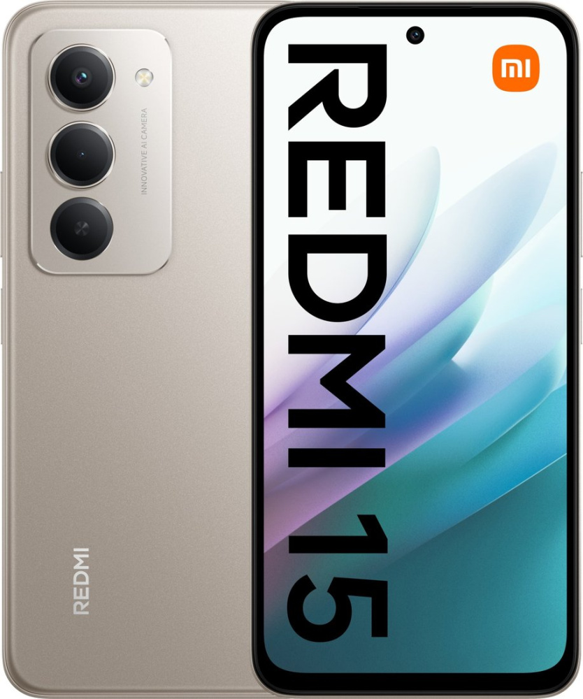 Телефон Xiaomi Redmi 15 4G 8GB/256GB европейская версия (титановый)