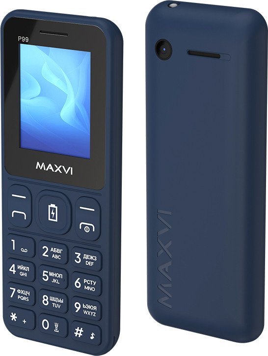 Кнопочный телефон Maxvi P99 (темно-синий)