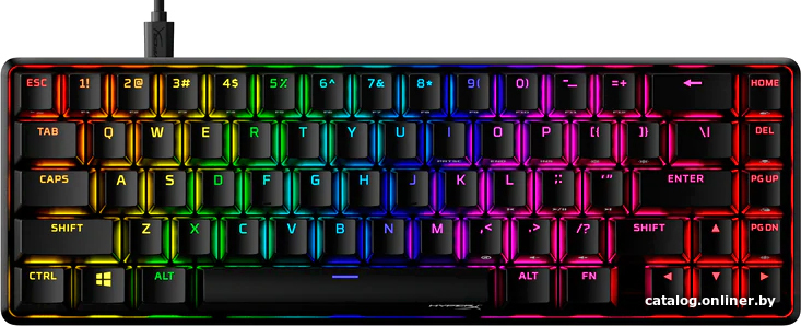 Клавиатура HyperX Alloy Origins 65 (HyperX Red, нет кириллицы)