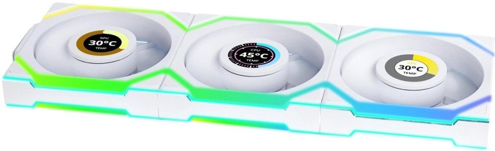 Комплект вентиляторов для корпуса Lian Li Uni Fan SL 120 Wireless LCD Reverse G99.12RSLLCD1W3W.R0