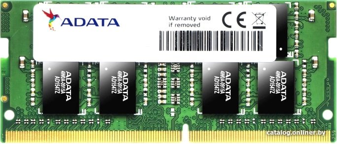 Оперативная память A-Data 8GB DDR4 SODIMM PC4-21300 AD4S26668G19-BGN