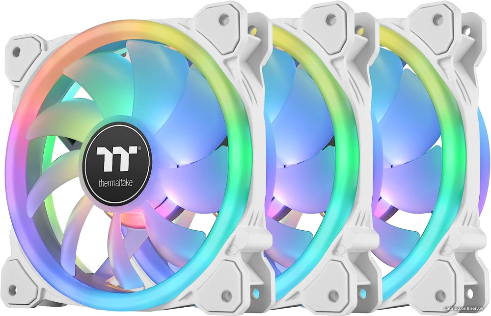 Набор вентиляторов с контроллером Thermaltake SWAFAN 14 RGB Radiator Fan TT Premium Edition White CL