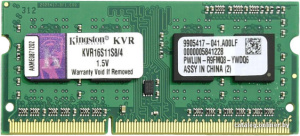 ValueRAM 4GB DDR3 SO-DIMM PC3-12800 (KVR16S11S8/4)