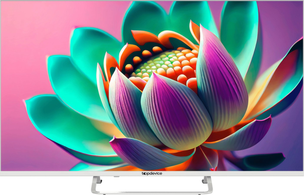 Телевизор Topdevice 43" SMART TV YаOS (белый)