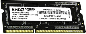 Radeon Entertainment 4GB DDR3 SO-DIMM (R534G1601S1S-UO)