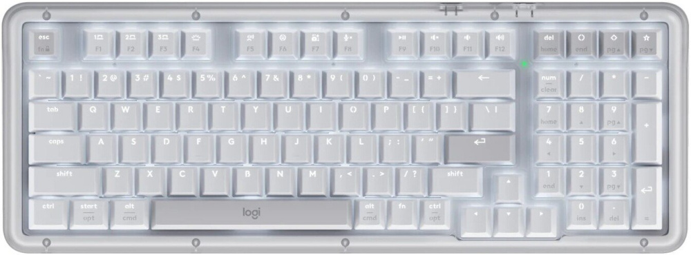Клавиатура Logitech Alto Keys K98M 920-013041 (белый/серый, с гравировкой)