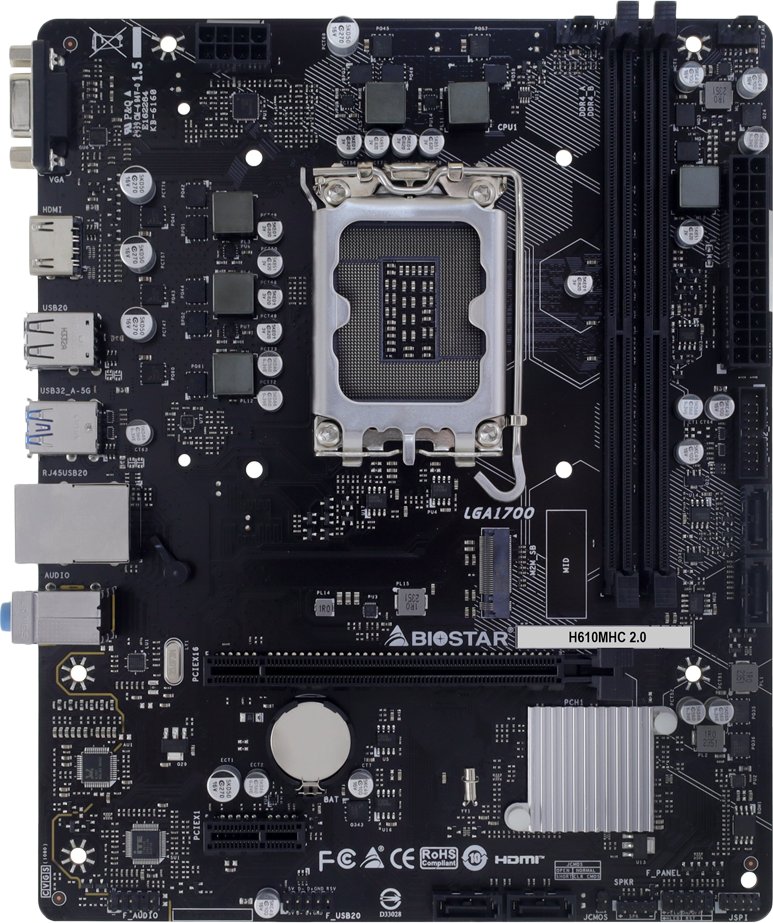 Материнская плата BIOSTAR H610MHC 2.0 Ver. 6.0