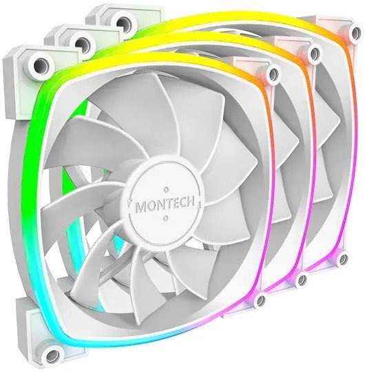 Комплект вентиляторов для корпуса Montech RX120 PWM 3 IN 1 (белый)