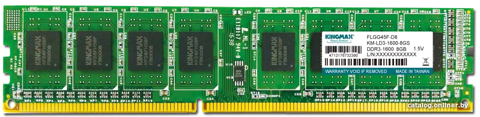 Оперативная память Kingmax 8GB DDR3 PC3-12800 KM-LD3-1600-8GS