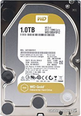 Жесткий диск WD Gold 1TB WD1005FBYZ