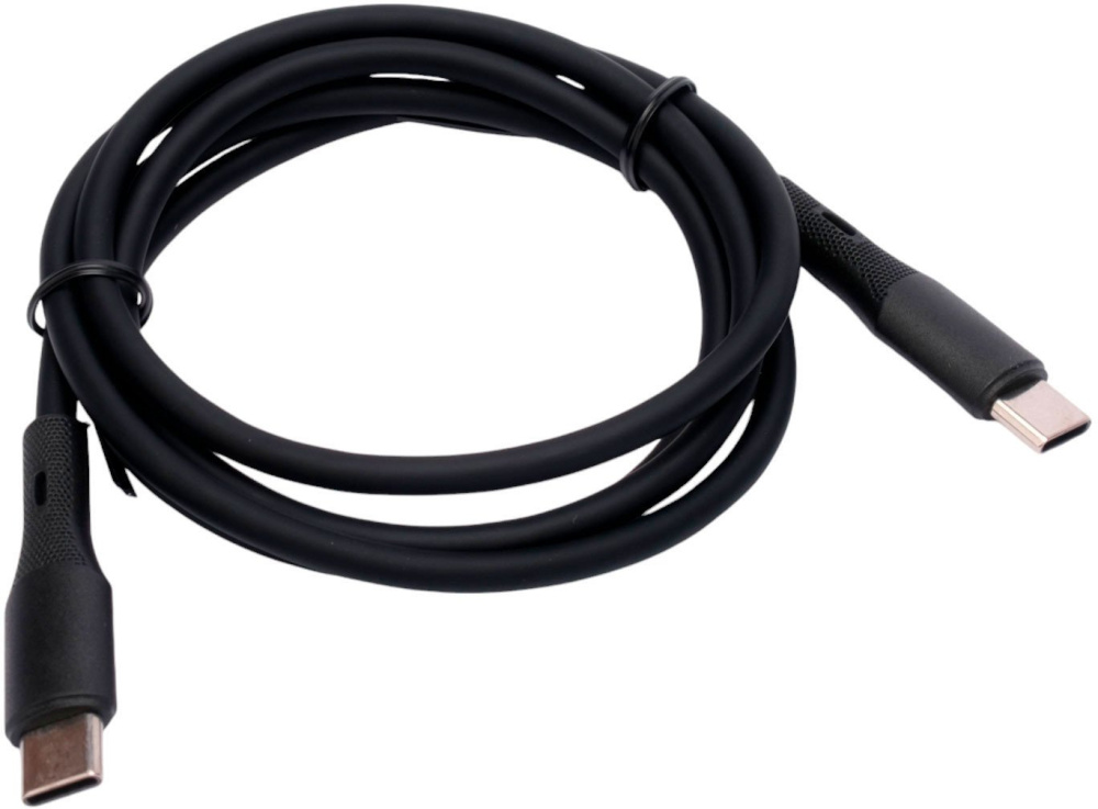Кабель Cablexpert CC-USB2S-CMCM-1M-BK USB Type-C - USB Type-C (1 м, черный)