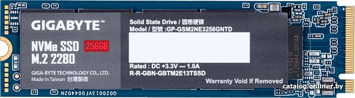 SSD Gigabyte NVMe 256GB GP-GSM2NE3256GNTD