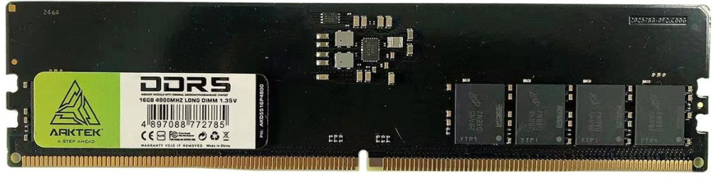 Оперативная память Arktek 16ГБ DDR5 4800 МГц AKD5S16P4800