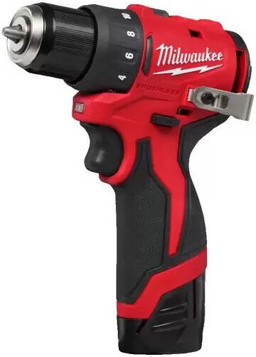 Дрель-шуруповерт Milwaukee M12 BLDDRC-202C 4933499686 (с 2-мя АКБ, кейс)