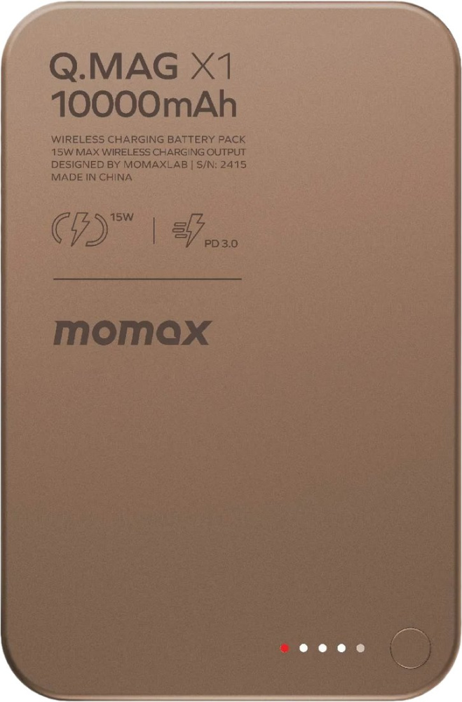 Внешний аккумулятор Momax Q.Mag X1 Magnetic IP117A 10000mAh (коричневый)