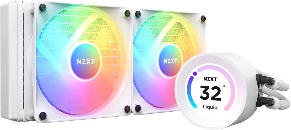 Жидкостное охлаждение для процессора NZXT Kraken Elite 240 RGB RL-KR24E-W1