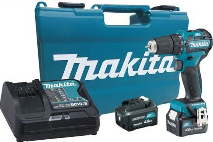 Ударная дрель-шуруповерт Makita HP332DWME (с 2-мя АКБ, кейс)