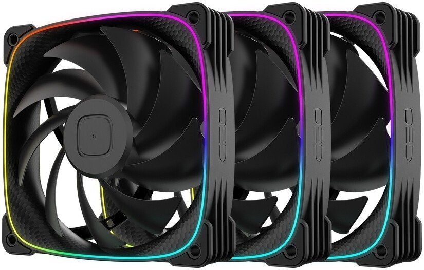 Комплект вентиляторов для корпуса Geometric Future Squama 3003B-12 Triple Pack (черный)