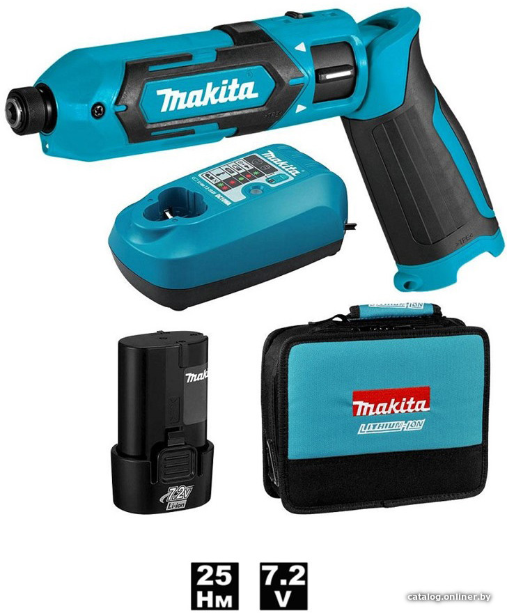 Электроотвертка Makita TD022DSE (с 1-м АКБ, кейс)