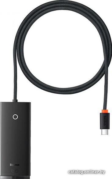 USB-хаб Baseus Lite Series 4-Port USB A - Type C WKQX030401 (1 м, черный)