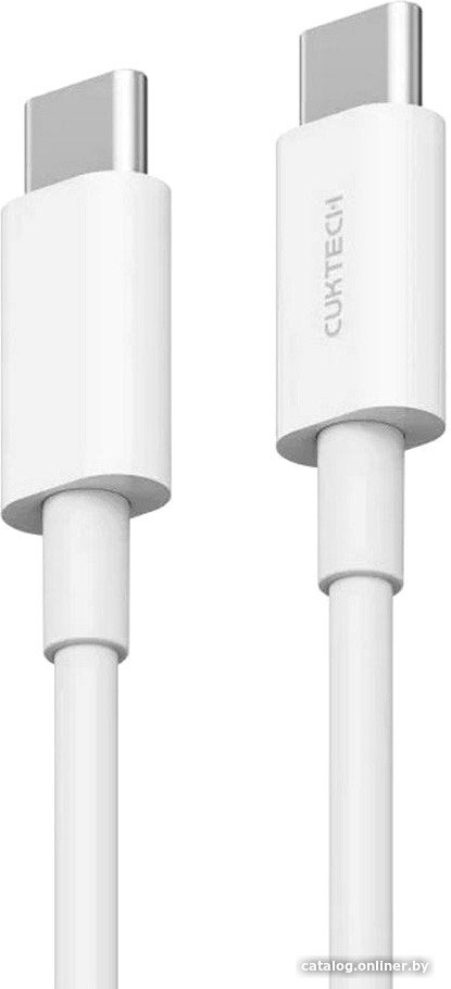 Кабель Cuktech KLC-5499 USB Type-C - USB Type-C (1 м, белый)