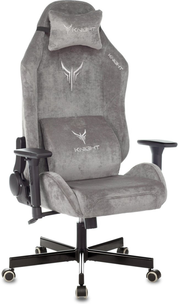 Игровое (геймерское) кресло Бюрократ Knight N1 Fabric (серый Light-19)