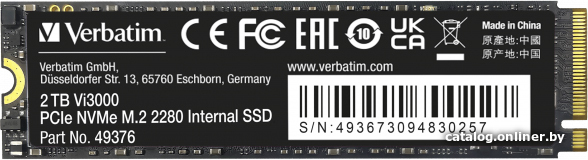 SSD Verbatim Vi3000 2TB 49376
