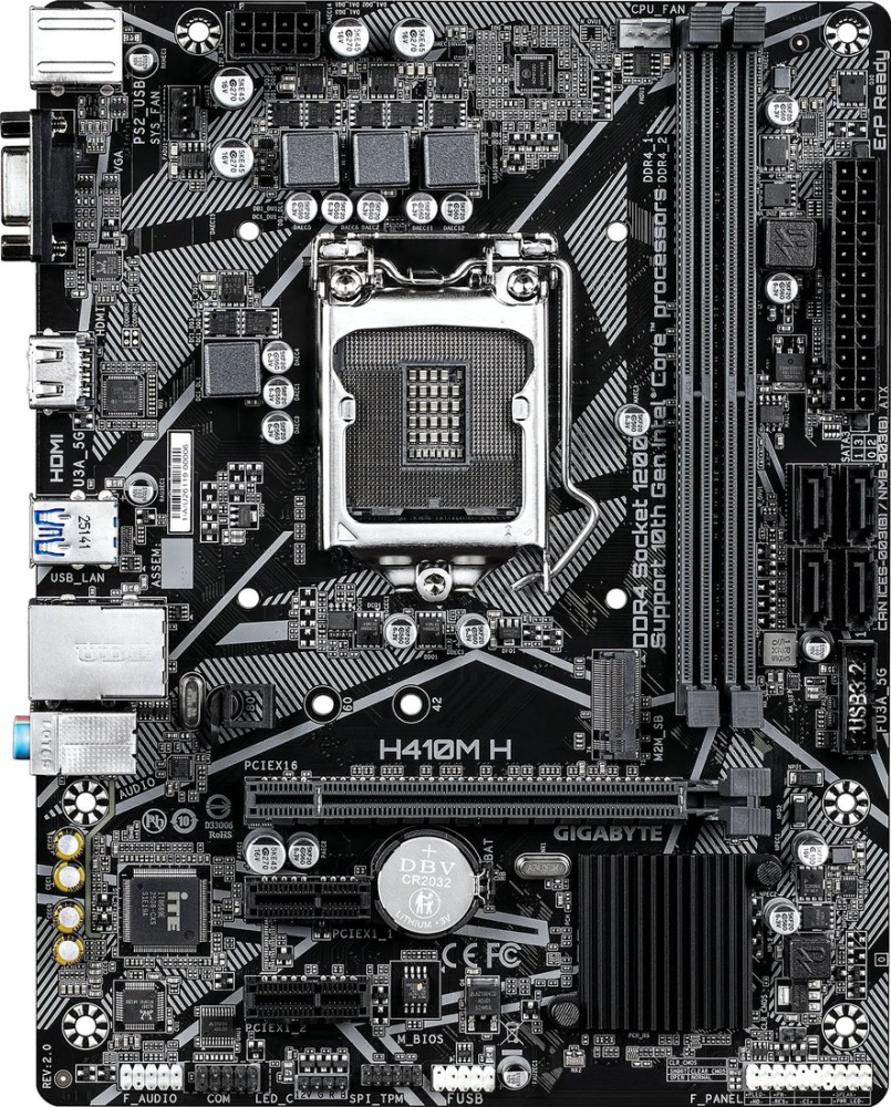 Материнская плата Gigabyte H410M H (rev. 2.0)