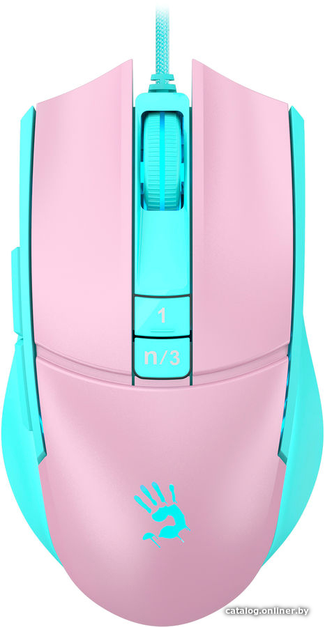 Игровая мышь A4Tech Bloody L65 Max (розовый/голубой)