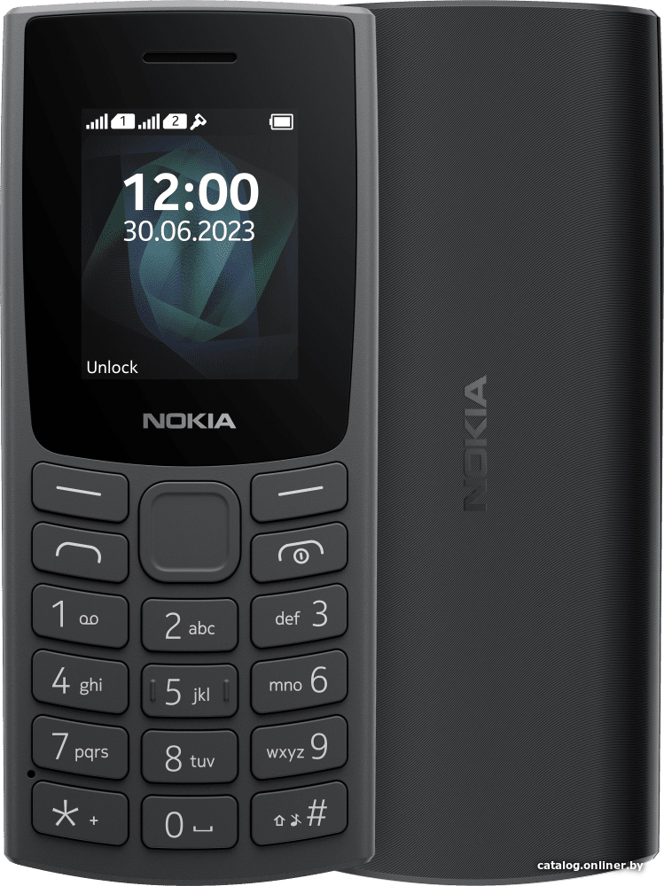 Кнопочный телефон Nokia 105 (2023) Dual SIM TA-1557 (черный)