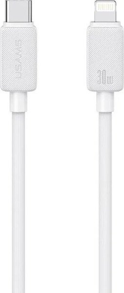Кабель Usams US-SJ697 USB Type-C - Lightning (2 м, белый)