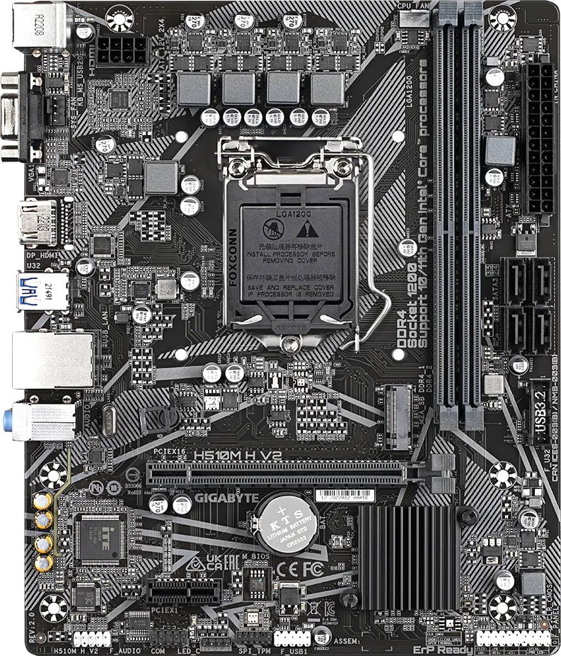 Материнская плата Gigabyte H510M H V2 (rev. 2.0)