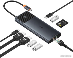 Metal Gleam Series II 10-in1 USB Hub B00061800123-00