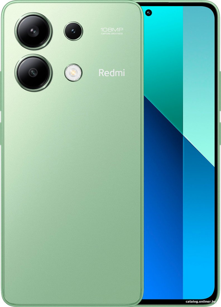 Смартфон Xiaomi Redmi Note 13 6GB/128GB без NFC международная версия (мятно-зеленый)