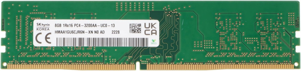 Оперативная память Hynix 8ГБ DDR4 3200 МГц HMAA1GU6CJR6N-XN