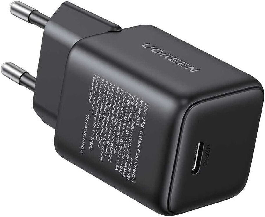 Сетевое зарядное Ugreen X513 65007 (черный)