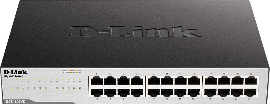 Неуправляемый коммутатор D-Link DGS-1024C/B2A