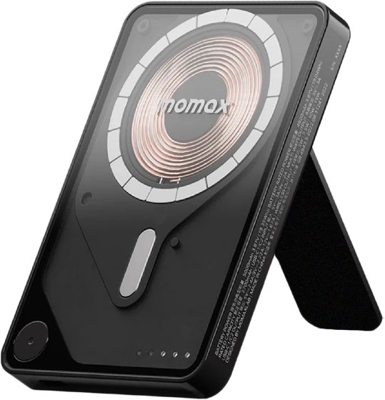 Внешний аккумулятор Momax 1-Power X Pro Magnetic Built-In USB-C IP131 5000mAh (черный)