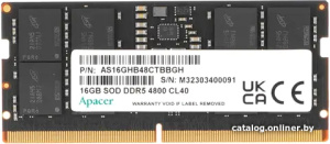 16ГБ DDR5 SODIMM 4800 МГц AS16GHB48CTBBGH