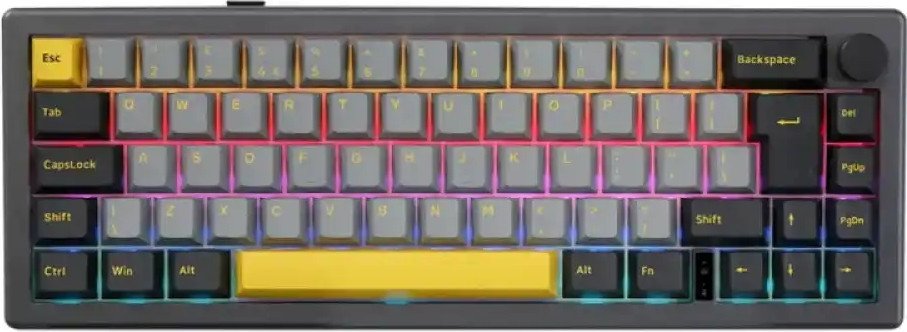 Клавиатура Epomaker EK68 (Yellow/Black/Gray/White)