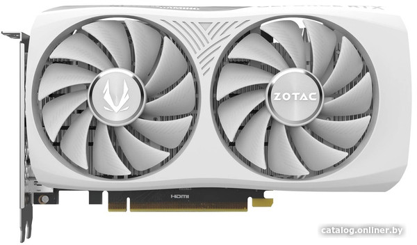 Видеокарта ZOTAC GeForce RTX 4060 8GB Twin Edge OC White Edition ZT-D40600Q-10M
