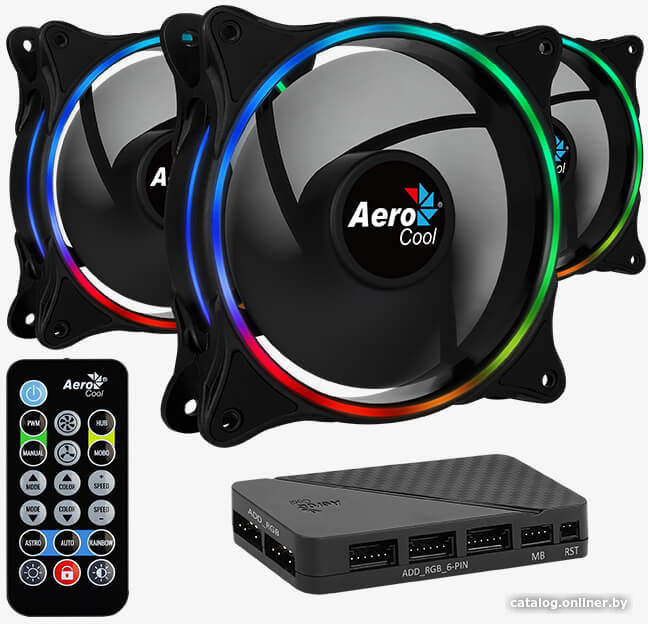 Набор вентиляторов с контроллером AeroCool Eclipse 12 Pro