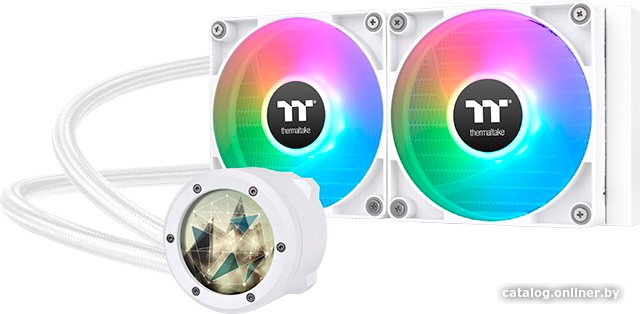 Жидкостное охлаждение для процессора Thermaltake TH240 V2 Ultra ARGB Snow Edition CL-W404-PL12SW-A