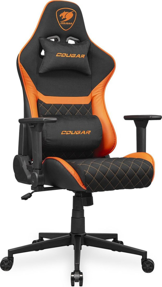 Игровое (геймерское) кресло Cougar Armor One V2 F (черный/оранжевый)