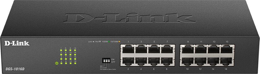 Настраиваемый коммутатор D-Link DGS-1016D/J1A