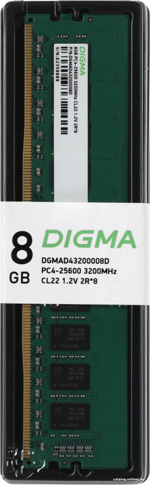 Digma 8ГБ DDR4 3200 МГц DGMAD43200008D