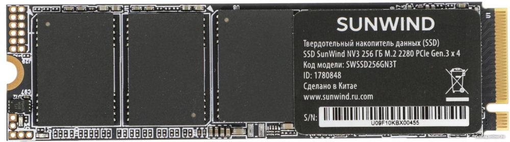 SSD SunWind NV3 SWSSD256GN3T 256GB